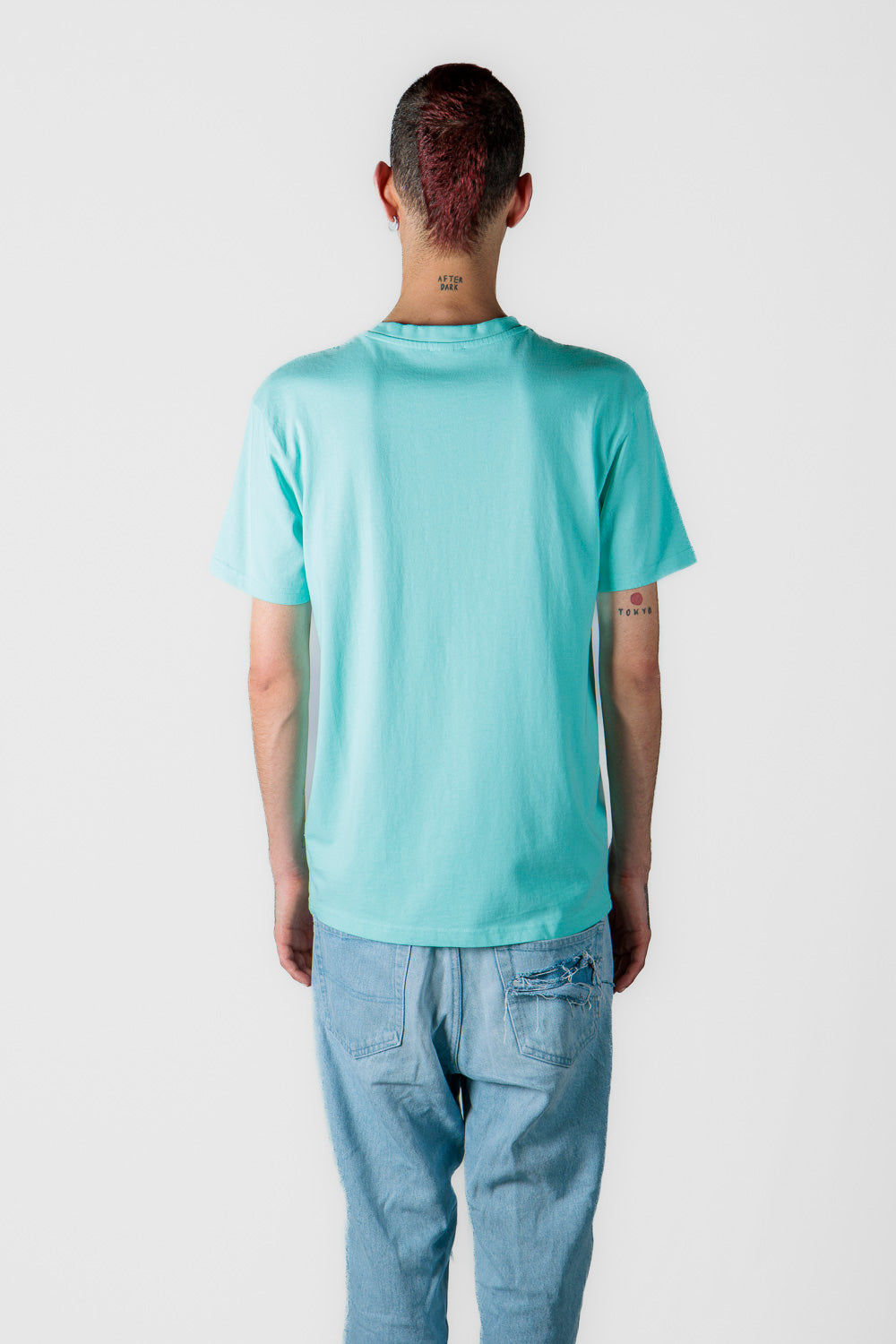 Light blue printed T-shirt
