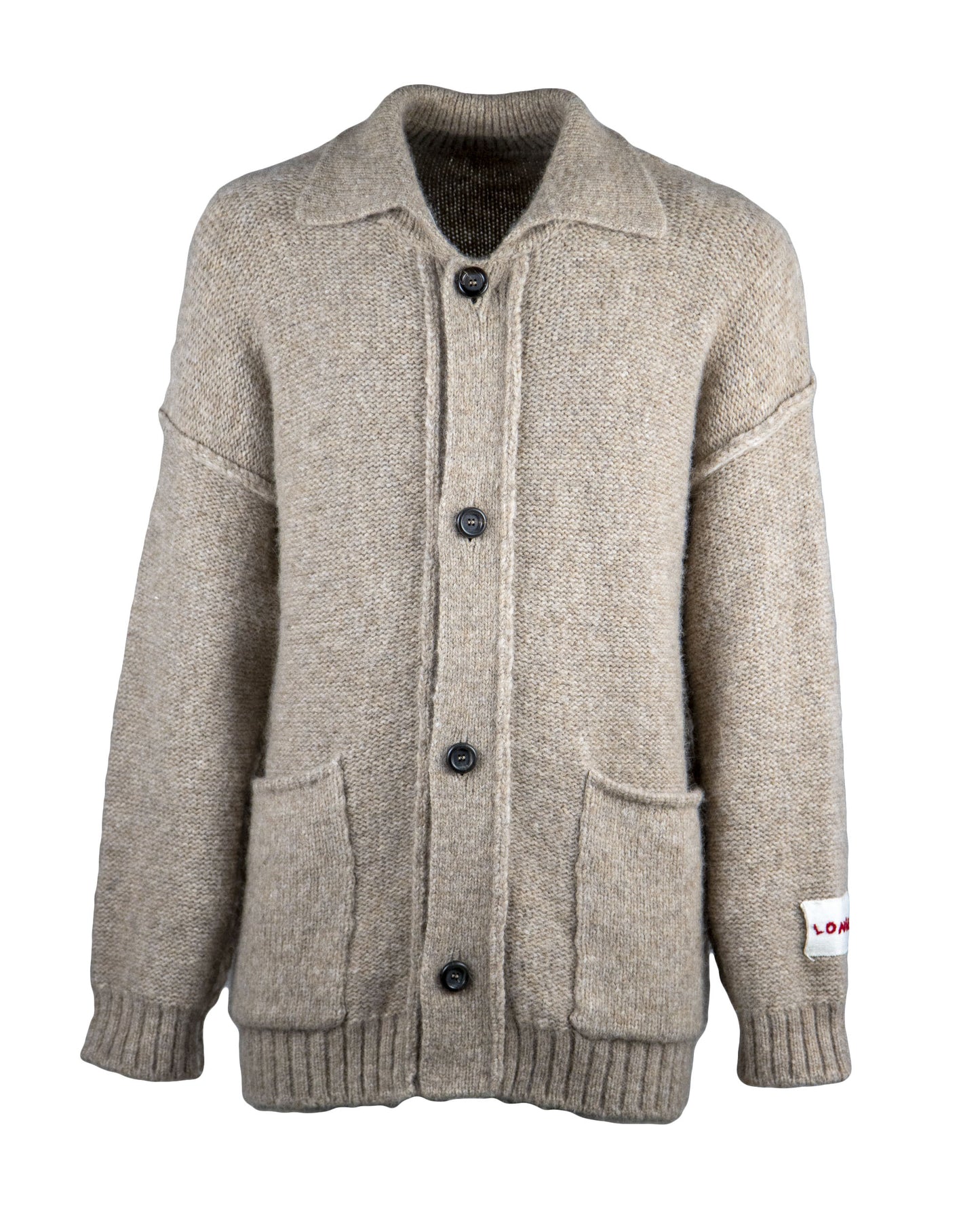 No-Gender Plain Knitted Oversize Jacket w/pockets