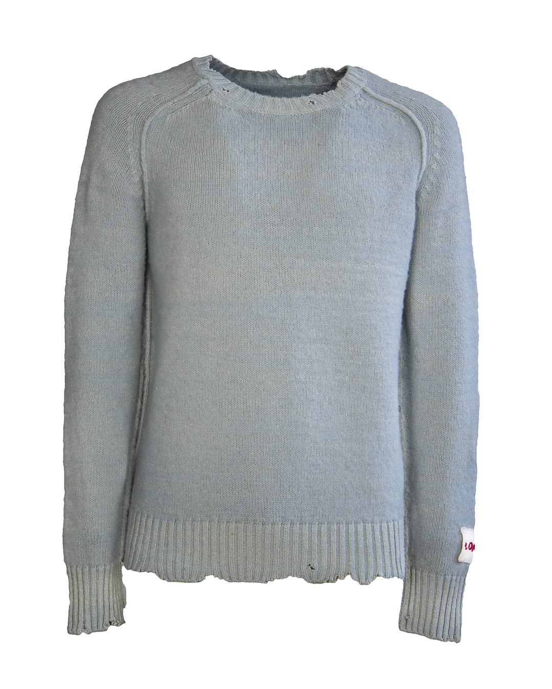 No-Gender Crewneck Sweater w/set-it slvs