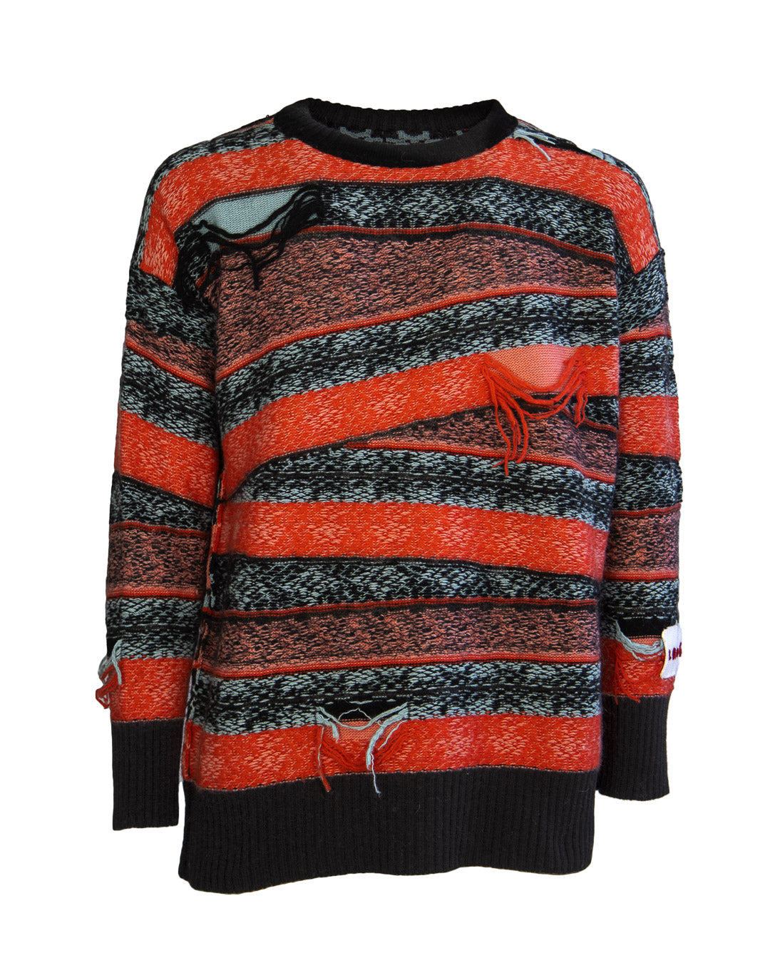 No-Gender Jacquard Crewneck Sweater