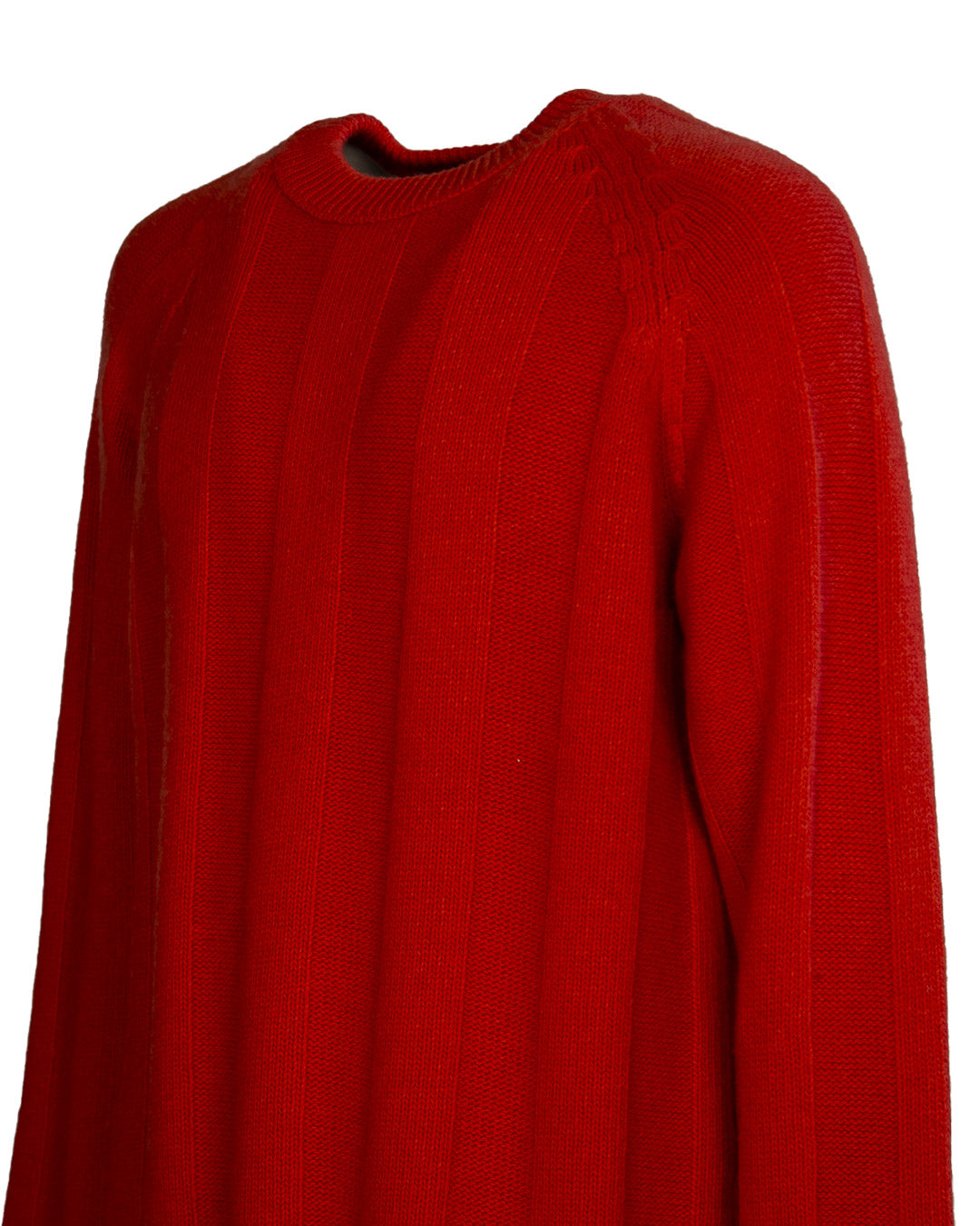 No-Gender Crewneck Sweater w/knit & purl design