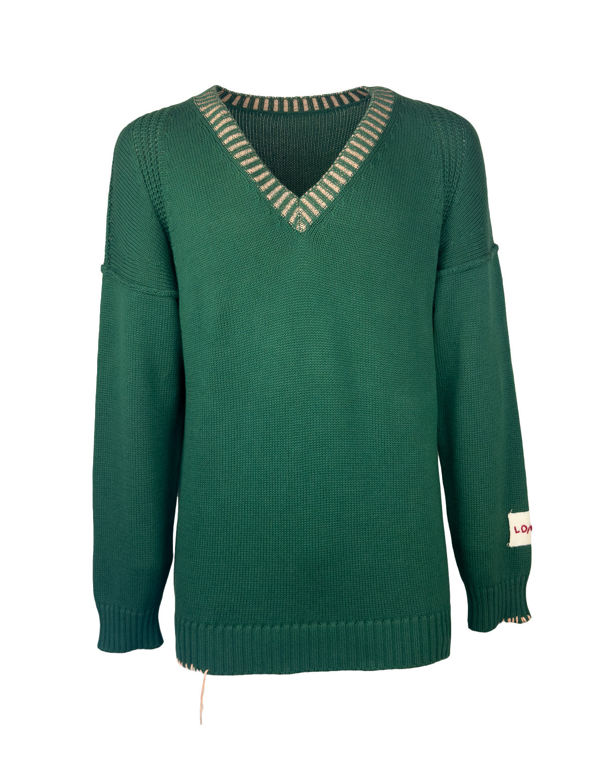 Man's V-Neck Sweater w/contrast