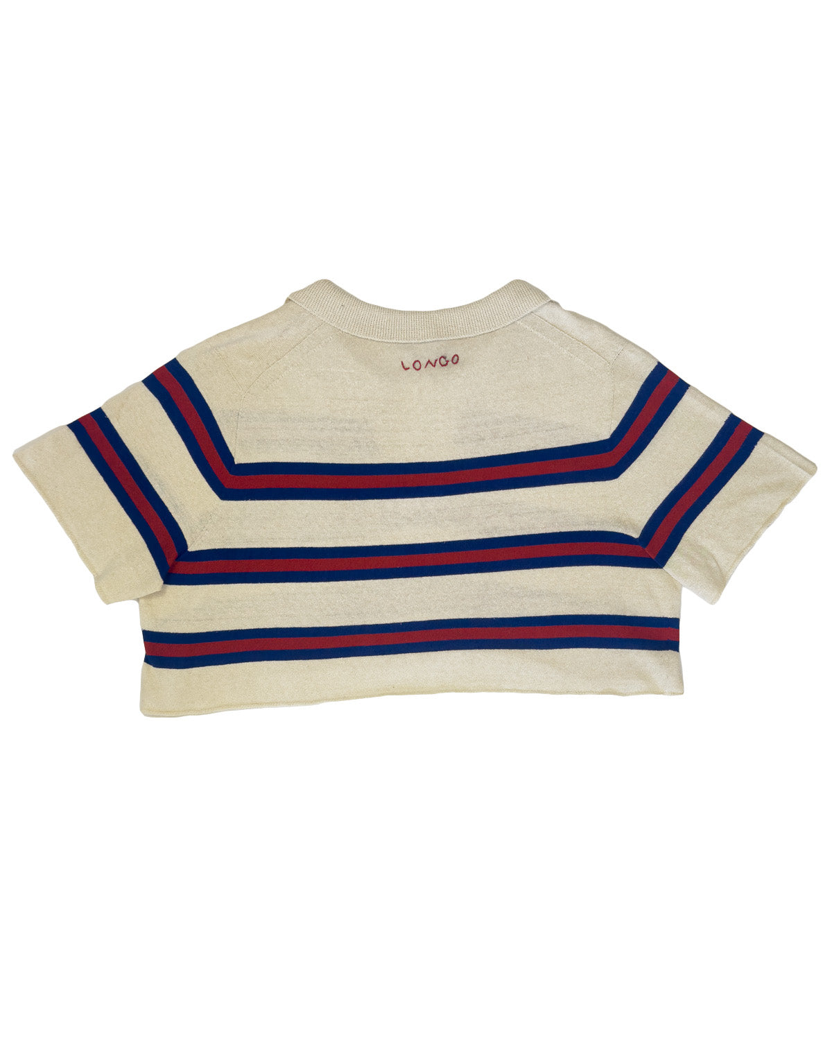 Ladies' Crop Polo w/Stripes