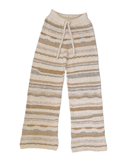 Trousers w/Irregular Stripes