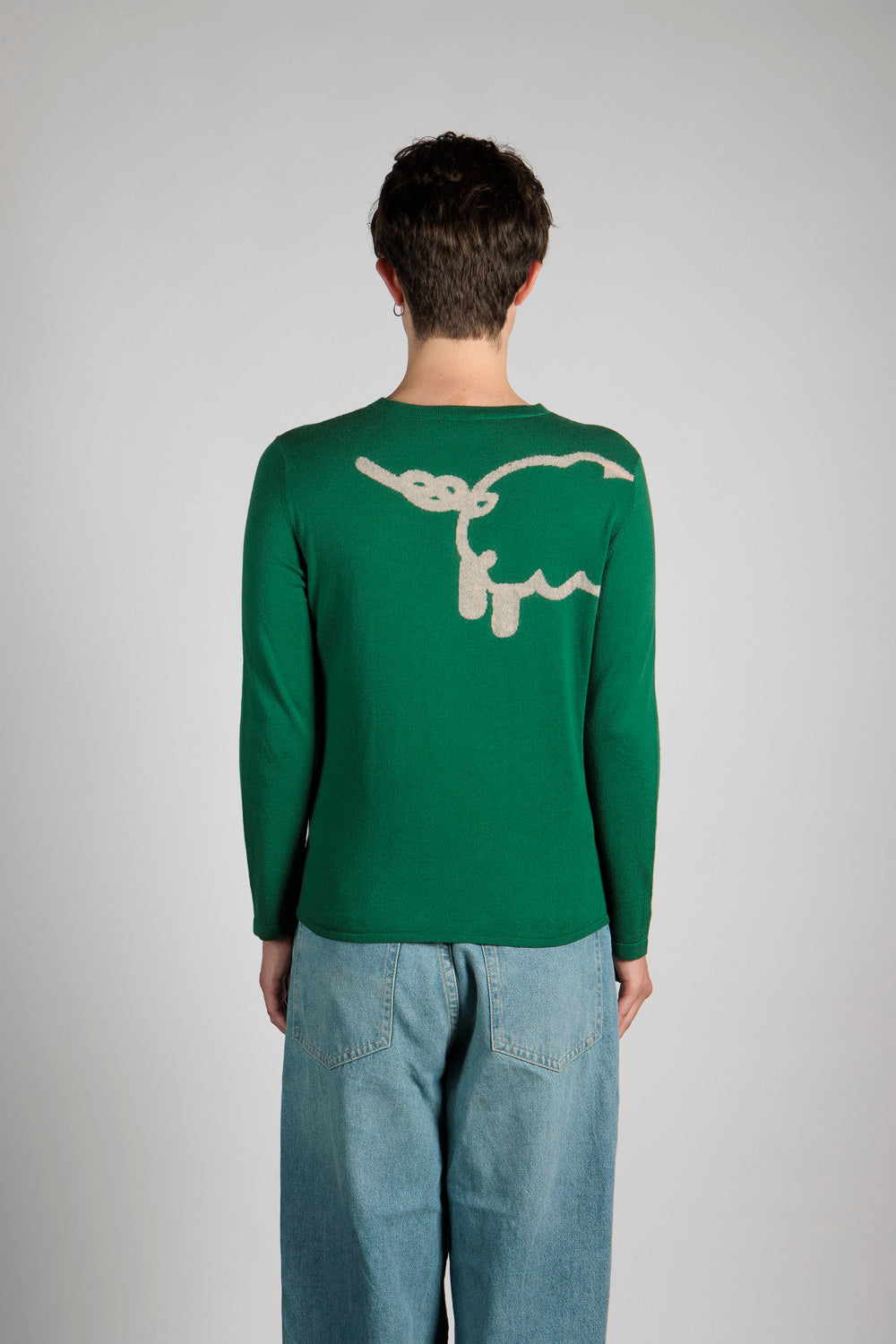 Crewneck sweater w/Sheep