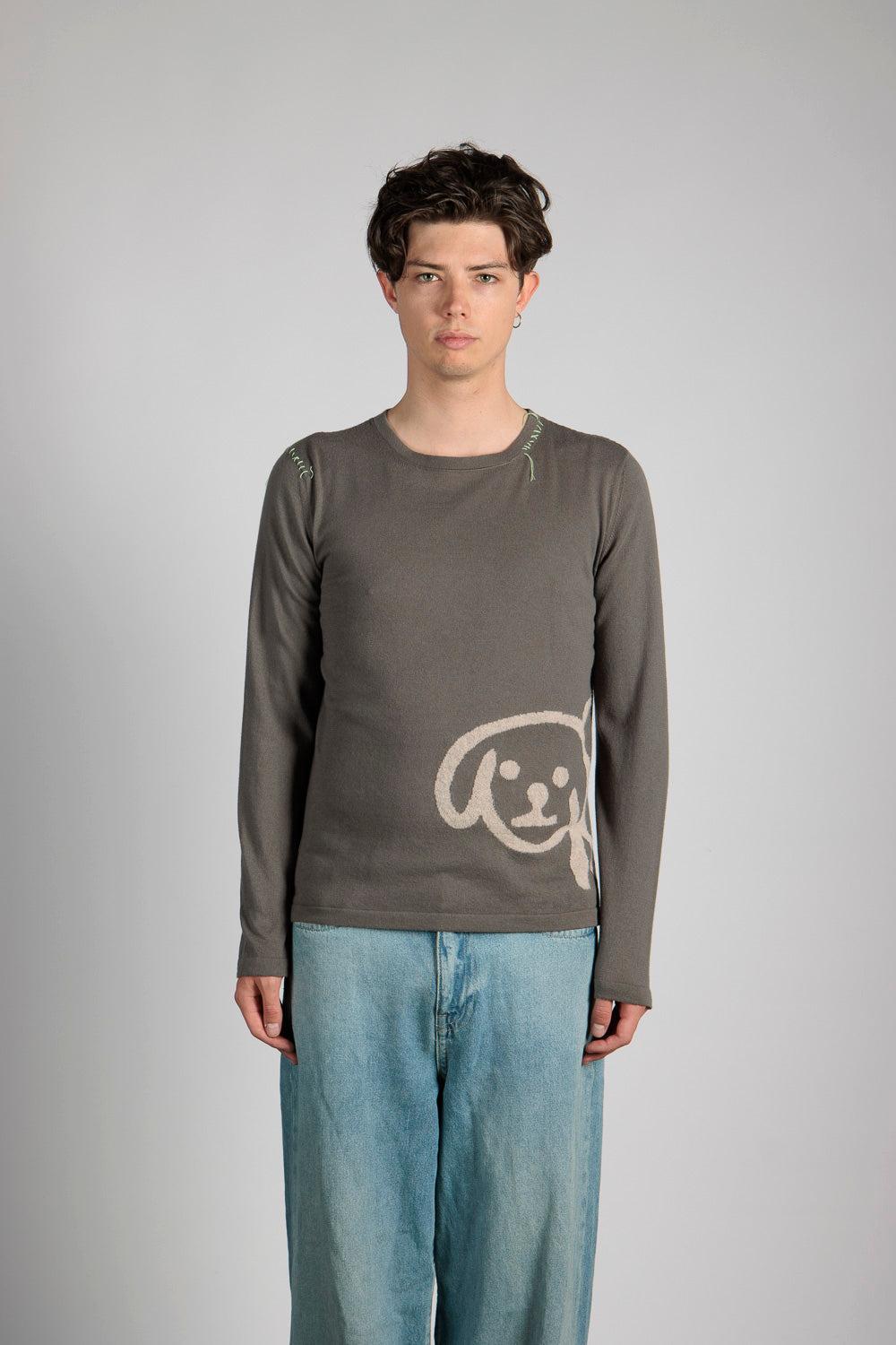 Crewneck sweater w/Sheep